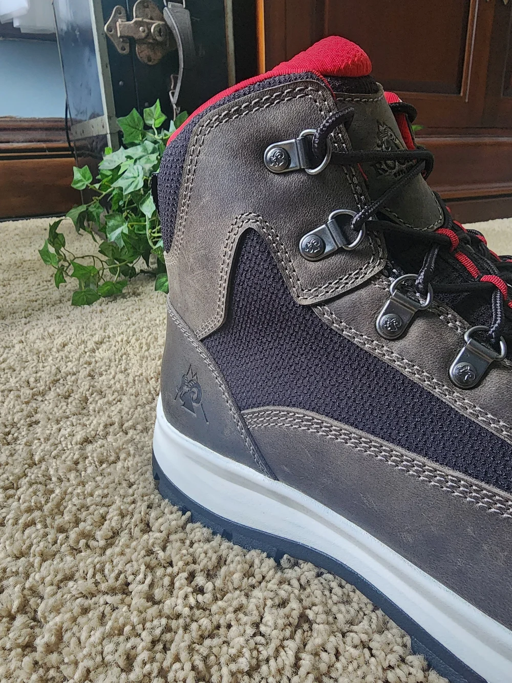 Rocky Brown and Red Men's Hiking Boots